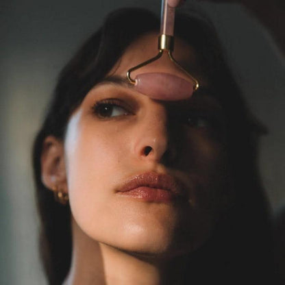 ROULEAU EN PIERRE DE QUARTZ ROSE